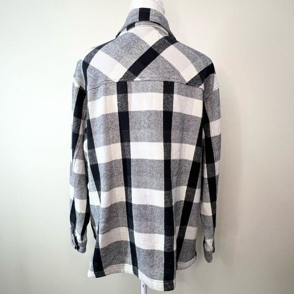 Lucky Brand Plaid Shacket Button Front Flannel Large - Picture 6 of 13